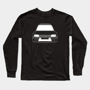 Peugeot 205 White Outline Long Sleeve T-Shirt